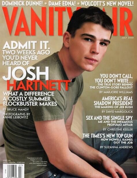 VANITY FAIR magazine side cover Issue 491 July 2001