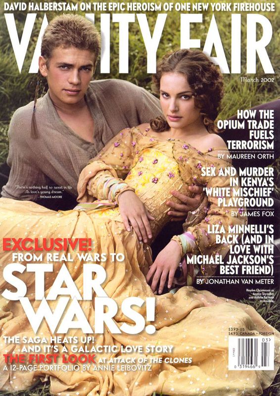 VANITY FAIR magazine side cover Issue 499 March 2002