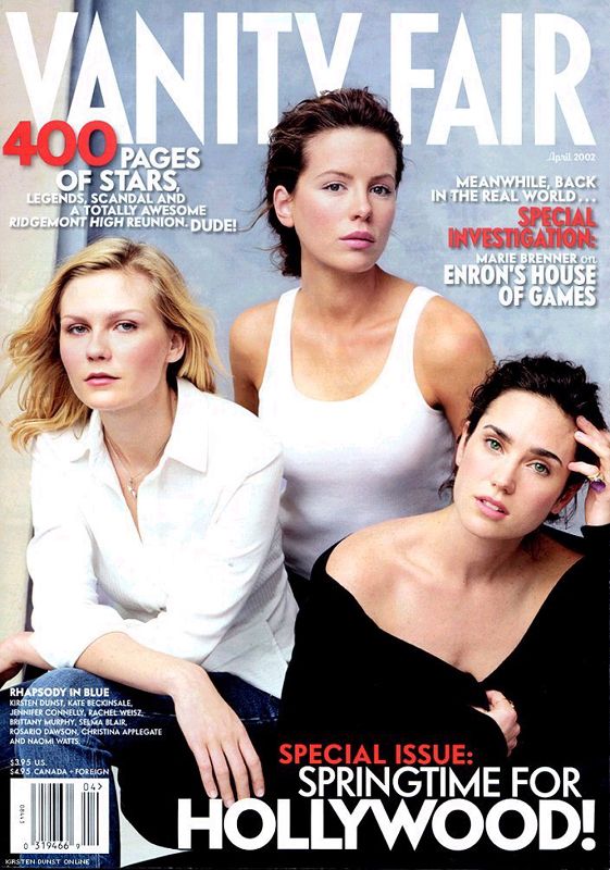 VANITY FAIR magazine side cover Issue 500 April 2002