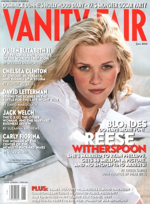 VANITY FAIR magazine side cover Issue 502 June 2002