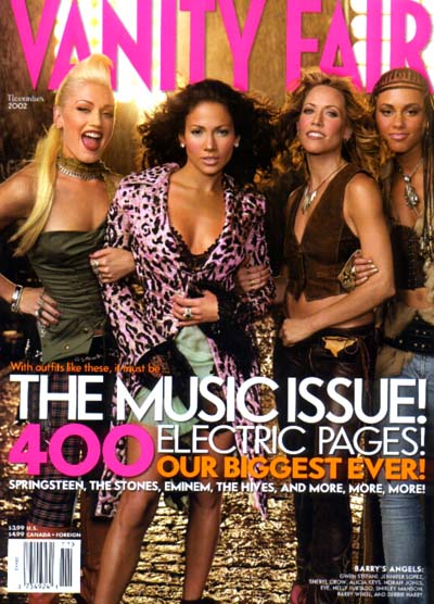 VANITY FAIR magazine side cover Issue 507 November 2002