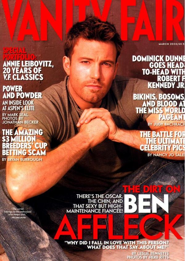 VANITY FAIR magazine side cover Issue 511 March 2003