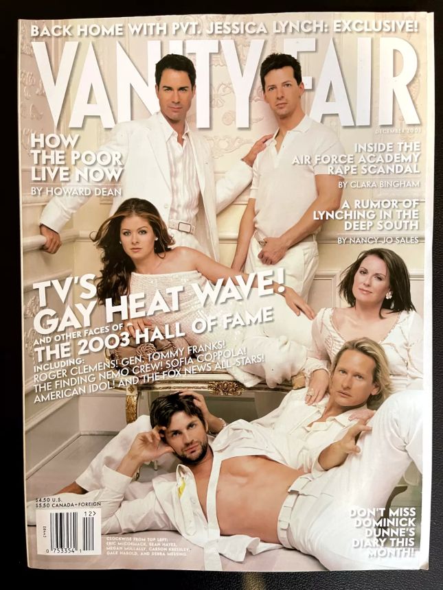 VANITY FAIR magazine side cover Issue 520 December 2003