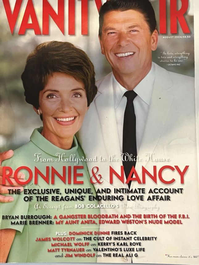 VANITY FAIR magazine side cover Issue 528 August 2004