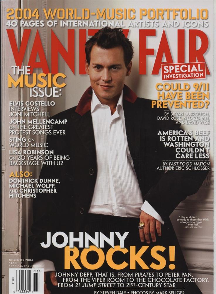 VANITY FAIR magazine side cover Issue 531 November 2004
