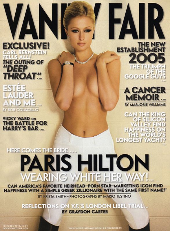 VANITY FAIR magazine side cover Issue 542 October 2005