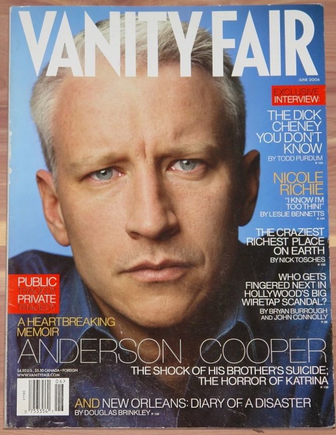 VANITY FAIR magazine side cover Issue 550 June 2006