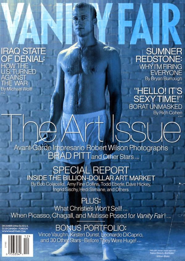 VANITY FAIR magazine side cover Issue 556 December 2006