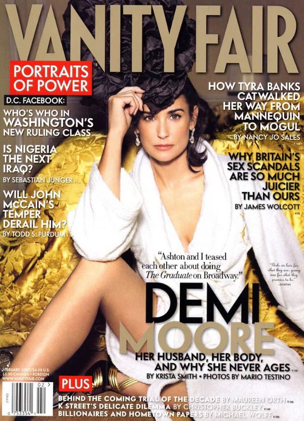 VANITY FAIR magazine side cover Issue 558 February 2007