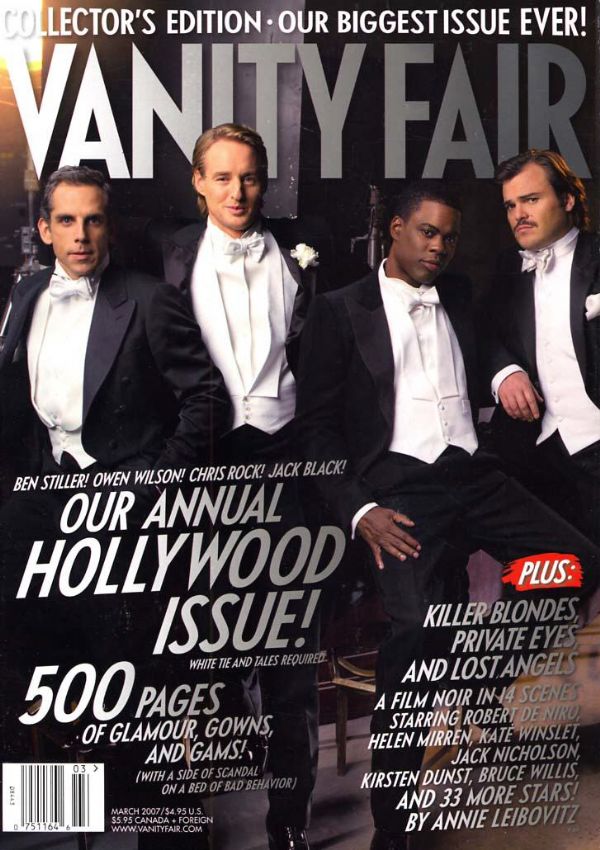 VANITY FAIR magazine side cover Issue 559 March 2007