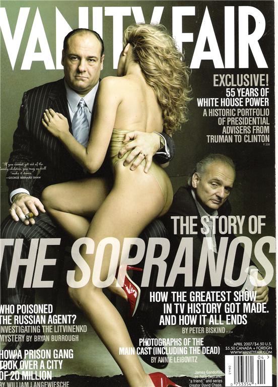 VANITY FAIR magazine side cover Issue 560 April 2007
