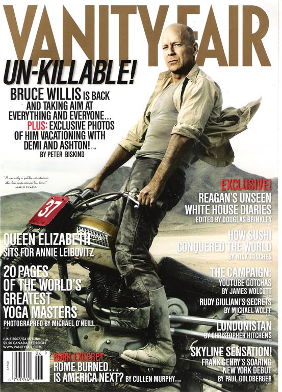 VANITY FAIR magazine side cover Issue 562 June 2007