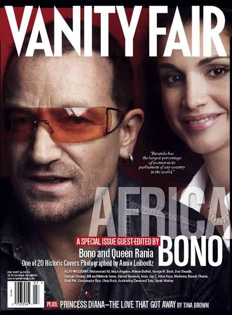 VANITY FAIR magazine side cover Issue 563 July 2007