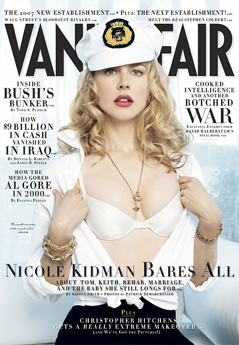 VANITY FAIR magazine side cover Issue 566 October 2007