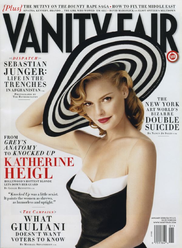 VANITY FAIR magazine side cover Issue 569 January 2008
