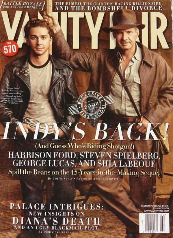 VANITY FAIR magazine side cover Issue 570 February 2008