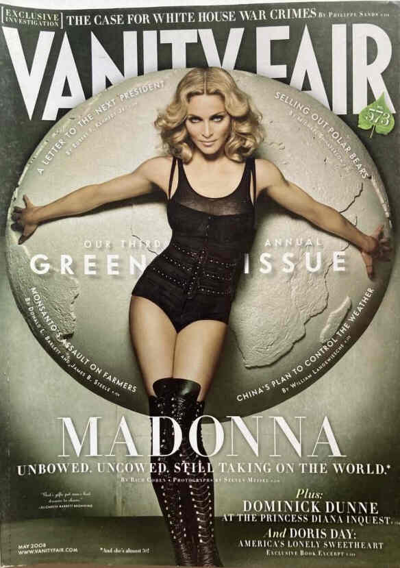 VANITY FAIR magazine side cover Issue 573 May 2008