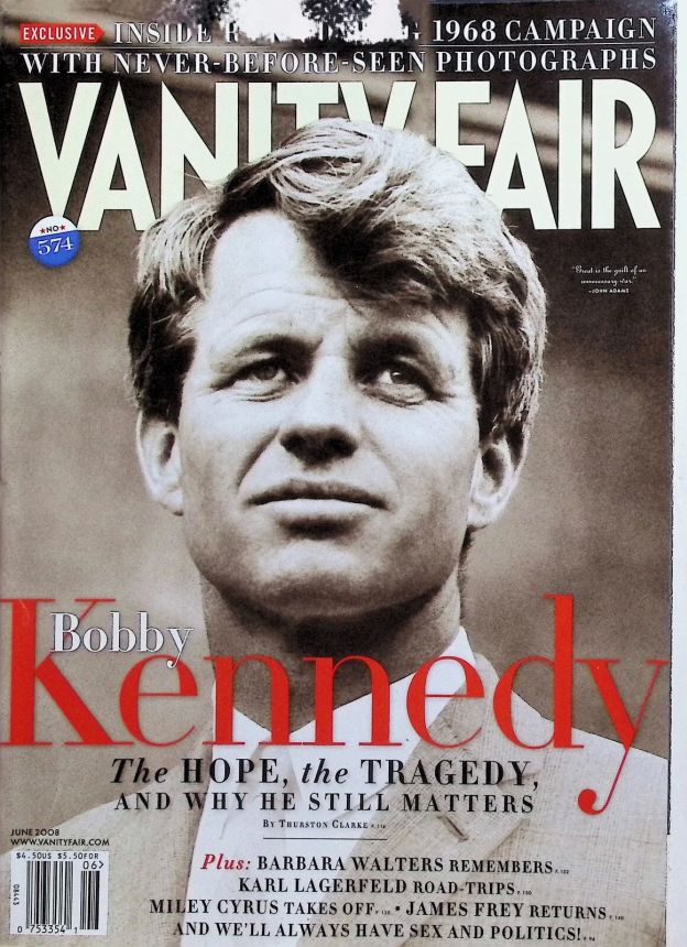 VANITY FAIR magazine side cover Issue 574 June 2008