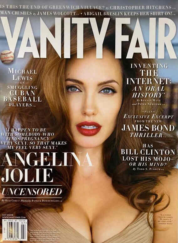 VANITY FAIR magazine side cover Issue 575 July 2008
