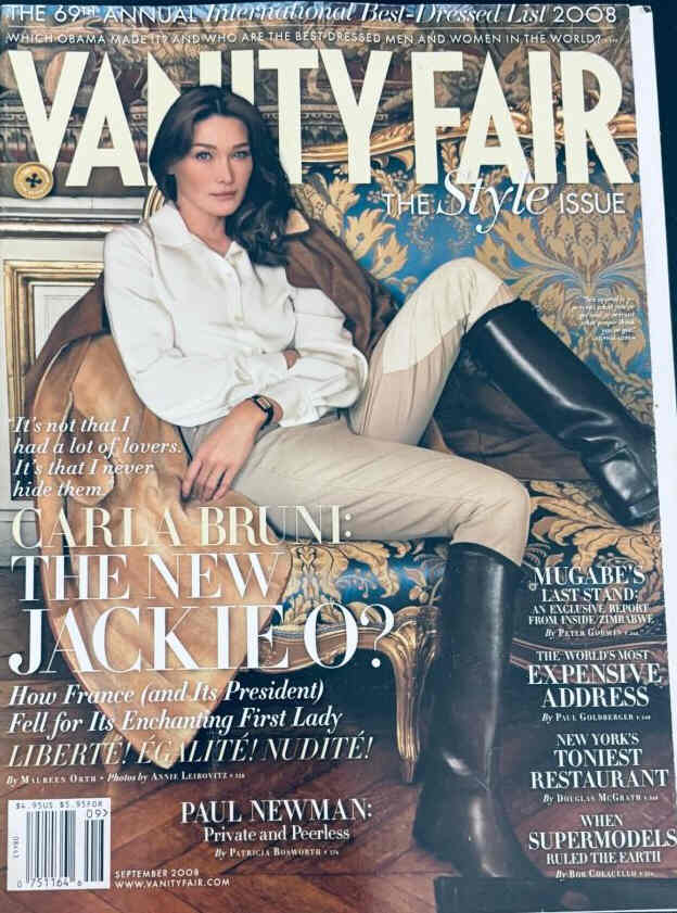 VANITY FAIR magazine side cover Issue 577 September 2008