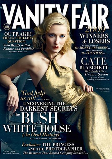 VANITY FAIR magazine side cover Issue 582 February 2009