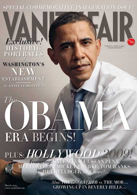 VANITY FAIR magazine side cover Issue 583 March 2009