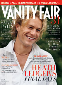 VANITY FAIR magazine side cover Issue 588 August 2009