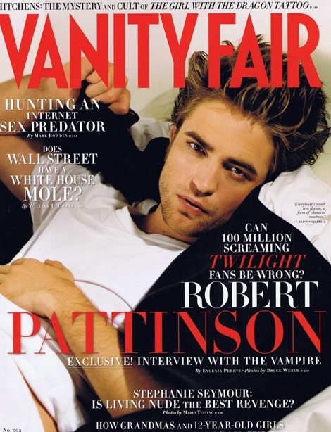 VANITY FAIR magazine side cover Issue 592 December 2009