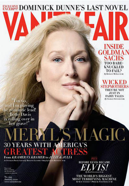 VANITY FAIR magazine side cover Issue 593 January 2010