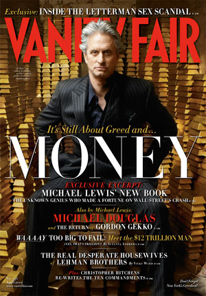 VANITY FAIR magazine side cover Issue 596 April 2010