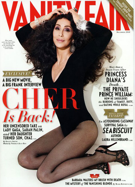 VANITY FAIR magazine side cover Issue 604 December 2010