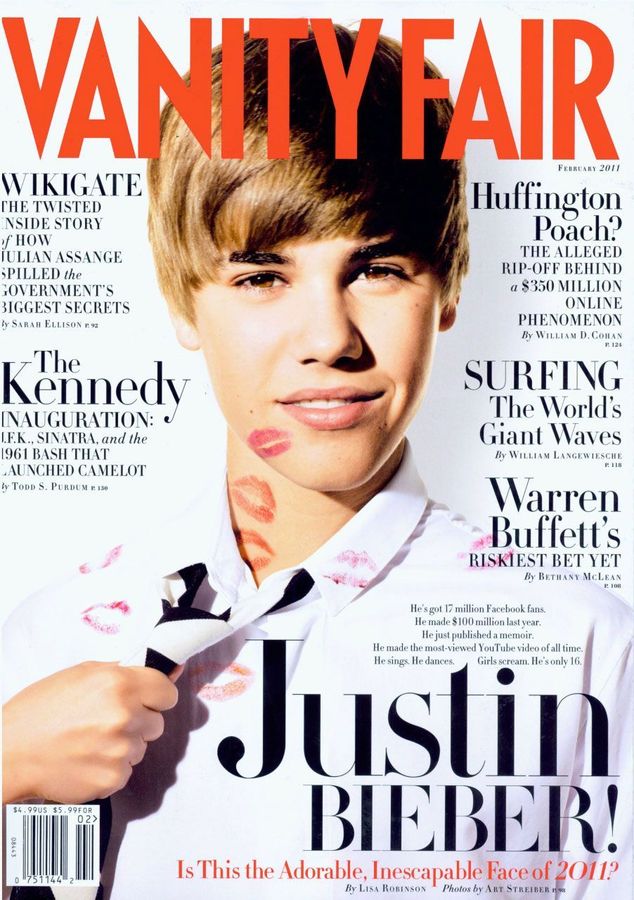 VANITY FAIR magazine side cover Issue 606 February 2011