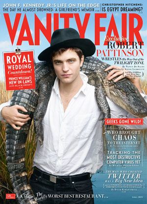 VANITY FAIR magazine side cover Issue 608 April 2011