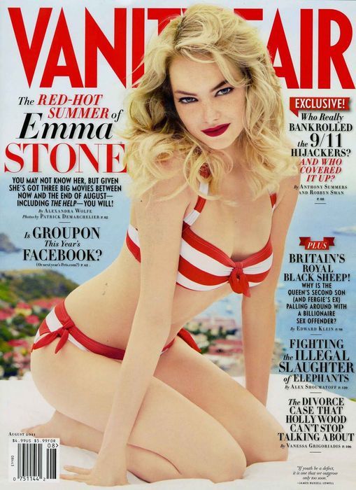 VANITY FAIR magazine side cover Issue 612 August 2011