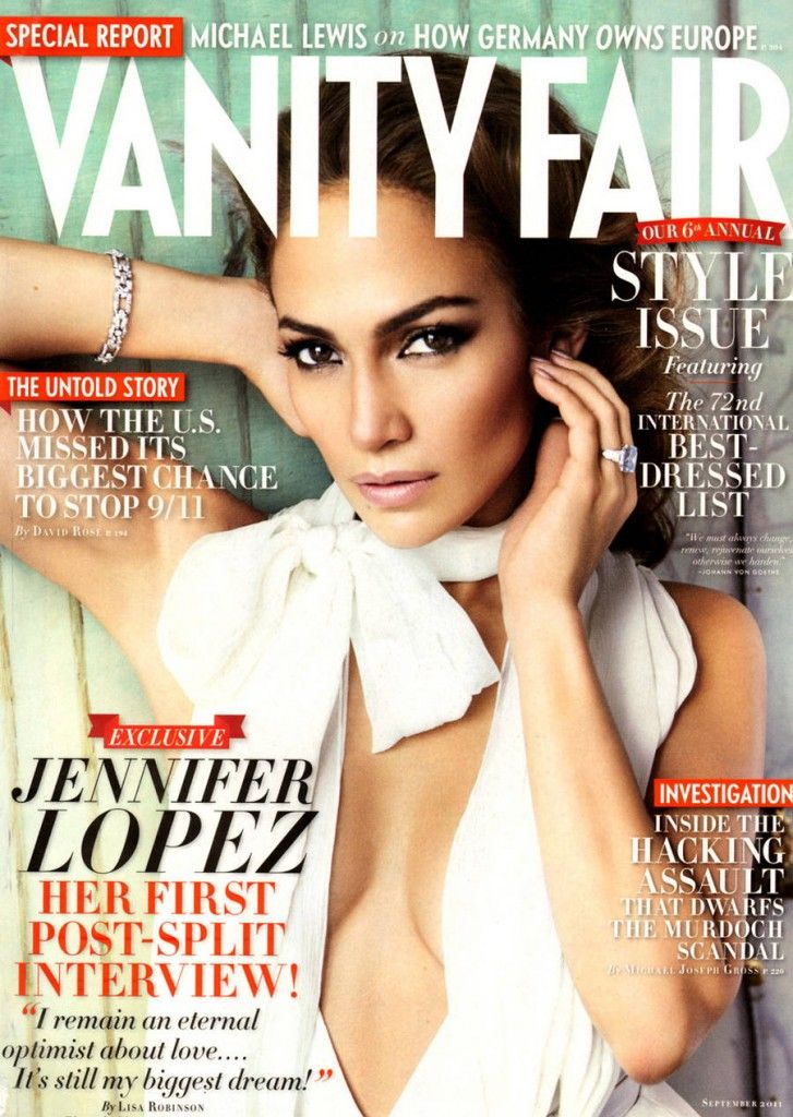 VANITY FAIR magazine side cover Issue 613 September 2011