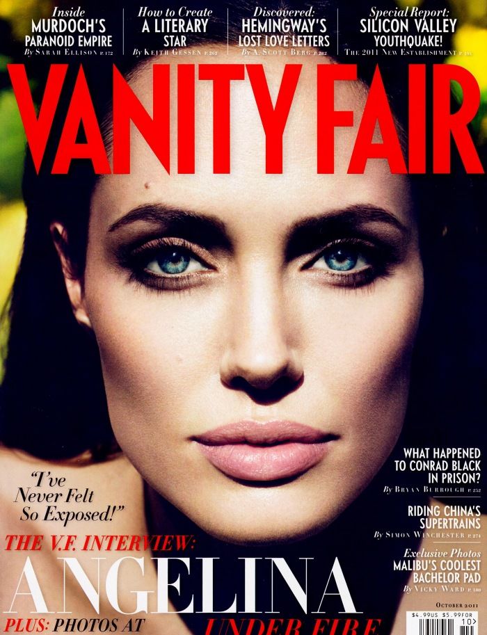 VANITY FAIR magazine side cover Issue 614 October 2011