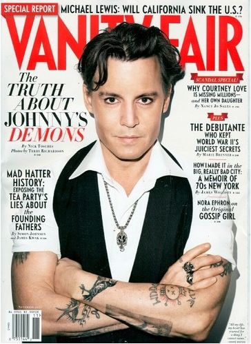 VANITY FAIR magazine side cover Issue 615 November 2011