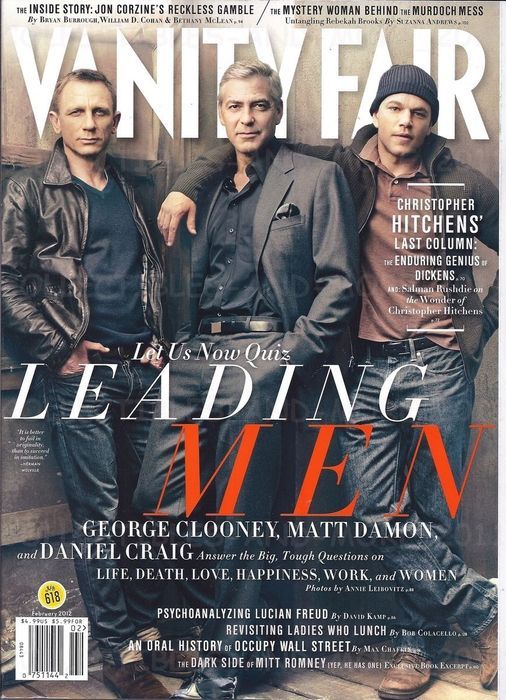 VANITY FAIR magazine side cover Issue 618 February 2012