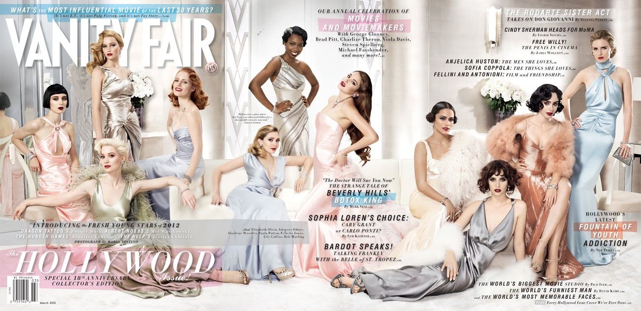 VANITY FAIR magazine side cover Issue 619 March 2012