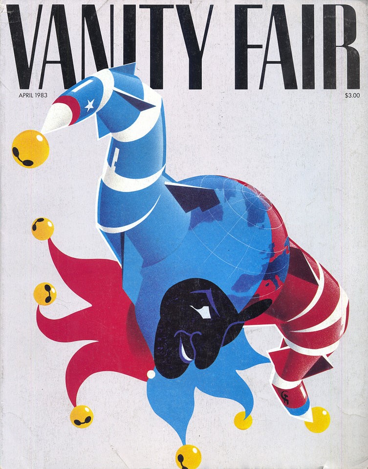 VANITY FAIR magazine side cover Issue 272 April 1983