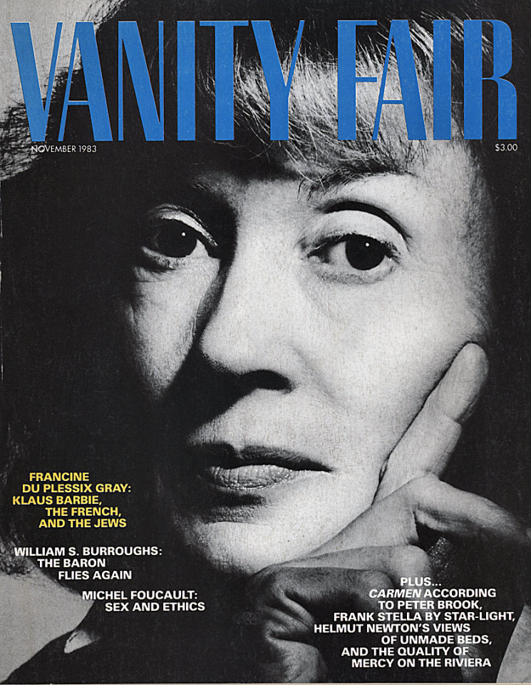 VANITY FAIR magazine side cover Issue 279 November 1983