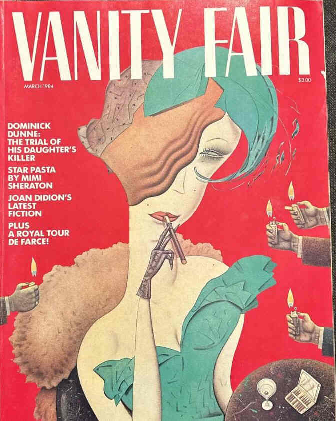 VANITY FAIR magazine side cover Issue 283 March 1984