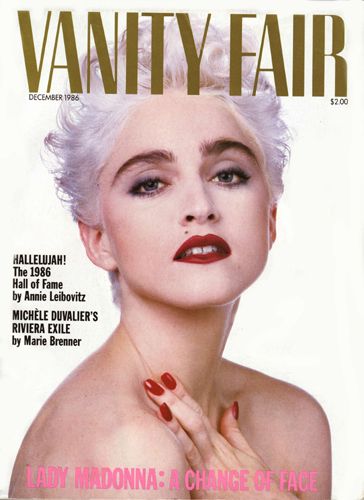 VANITY FAIR magazine side cover Issue 316 December 1986