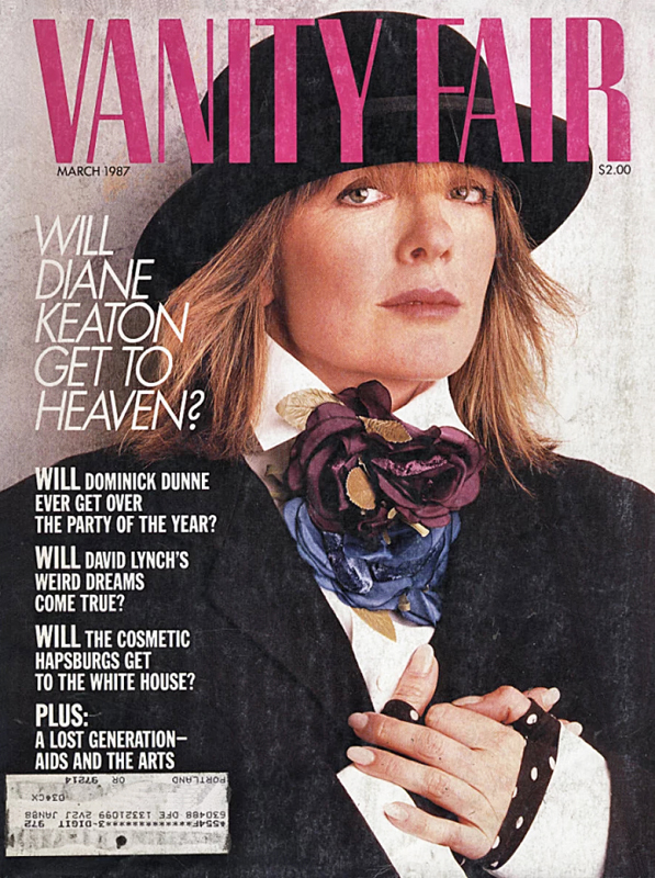 VANITY FAIR magazine side cover Issue 319 March 1987