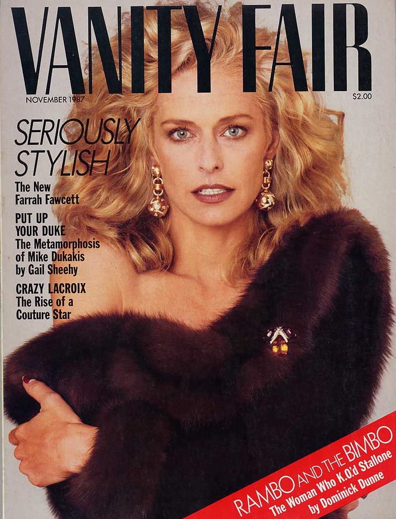 VANITY FAIR magazine side cover Issue 327 November 1987