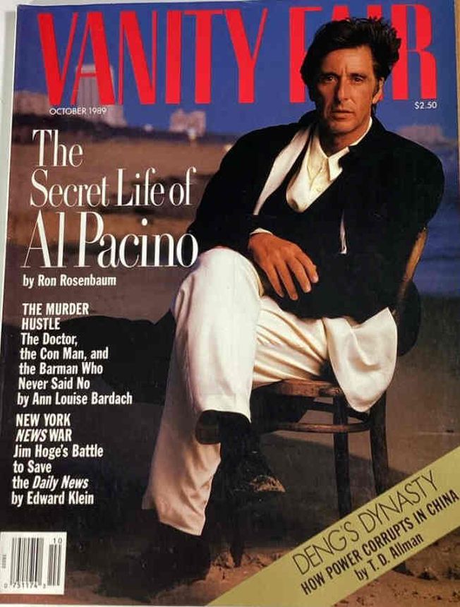 VANITY FAIR magazine side cover Issue 350 October 1989