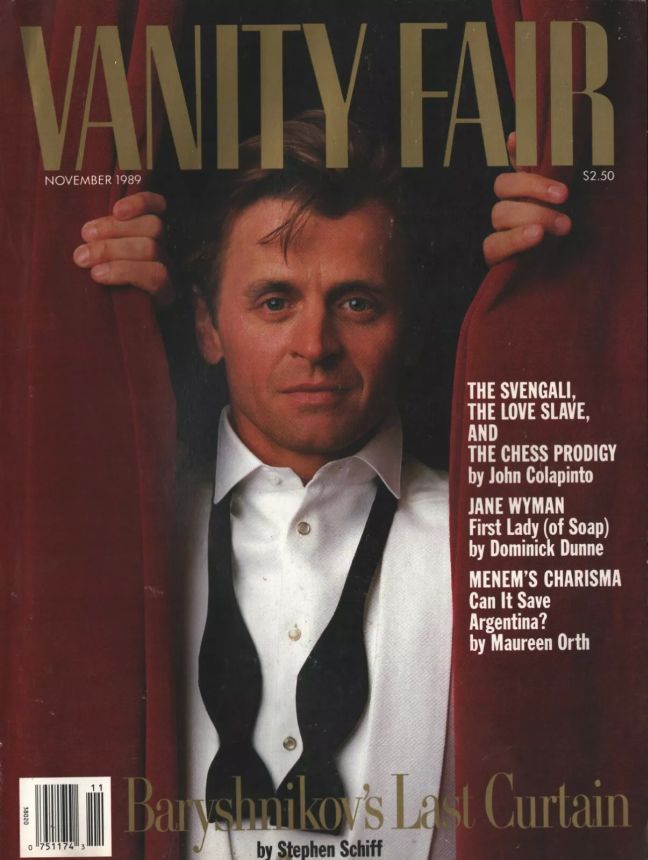 VANITY FAIR magazine side cover Issue 351 November 1989
