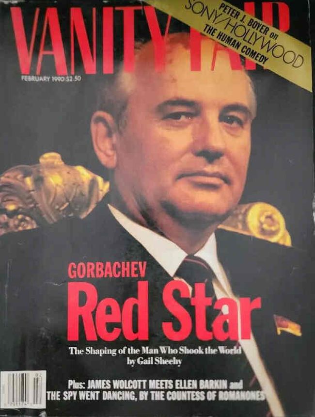 VANITY FAIR magazine side cover Issue 354 February 1990