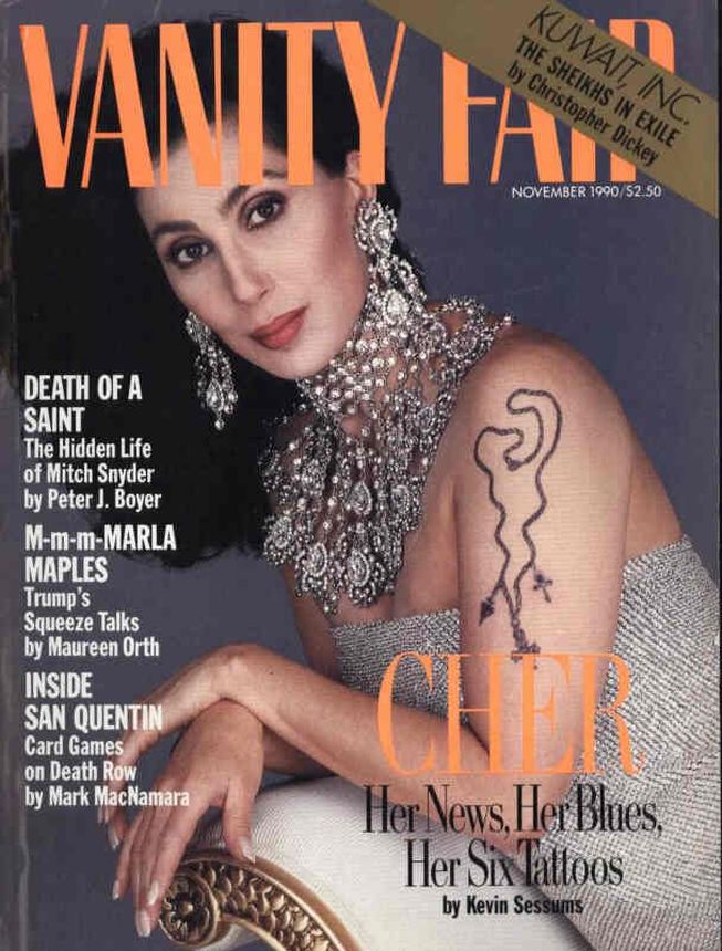 VANITY FAIR magazine side cover Issue 363 November 1990