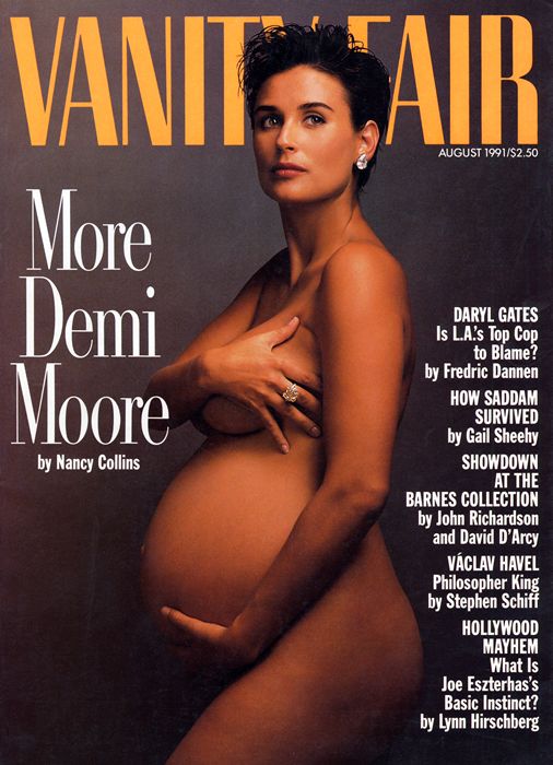 VANITY FAIR magazine side cover Issue 372 August 1991